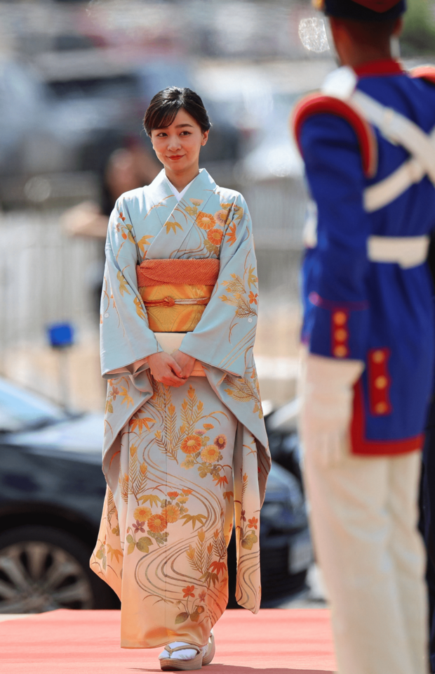 ブラジル訪問中に外交関係樹立130周年の記念式典に出席後、外務省での昼食会に向かわれる（2025年6月11日）写真／共同通信