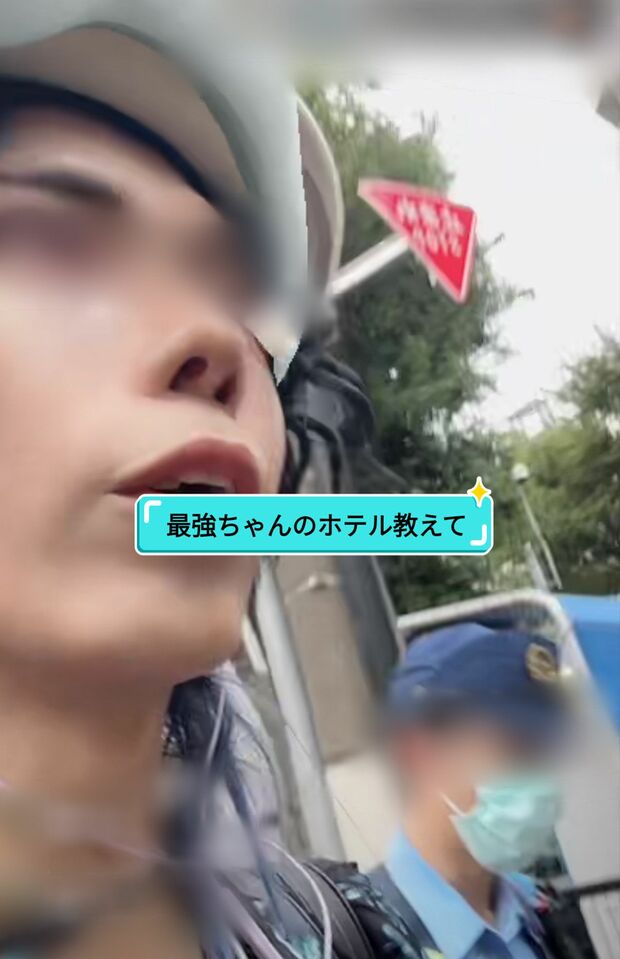 最強ちゃんのマンションに不法侵入したと思われる配信者(TikTokより)
