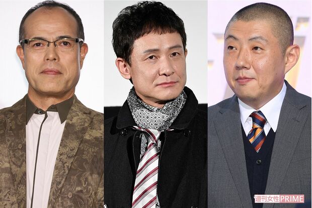 左から、田中要次　木下ほうか　荒川良々