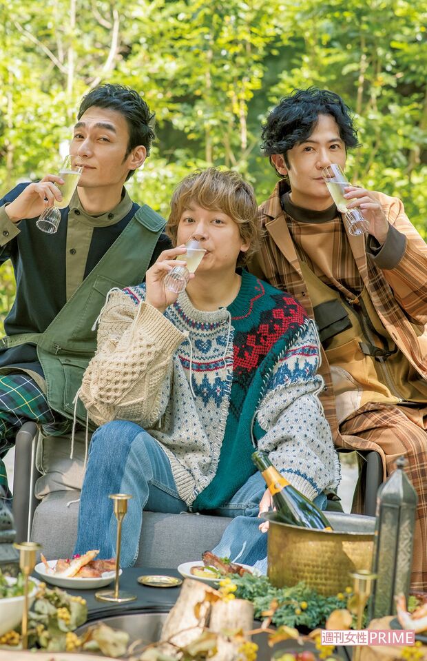 草なぎ剛×香取慎吾×稲垣吾郎　　撮影／アライテツヤ