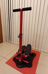 テレビを見ながら踏むだけで心肺機能や筋力アップといった効果が期待できる。茶さんはテレビのCMタイムになると行うようにしているのだとか