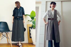 TREND4「手持ちのベルトでハンサムな秋コーデに」左からなおさん、大沢さん