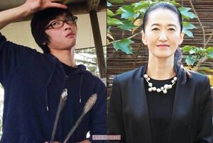 （写真左から）村上陽都容疑者、母親の淑さん（それぞれ本人のフェイスブックより）