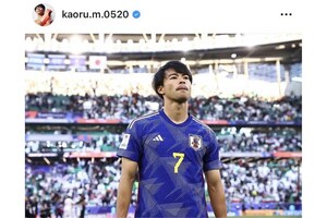 イングランドのプレミアリーグで活躍する三笘薫（本人SNSより）