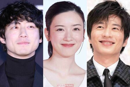 左から坂口健太郎、永野芽郁、田中圭