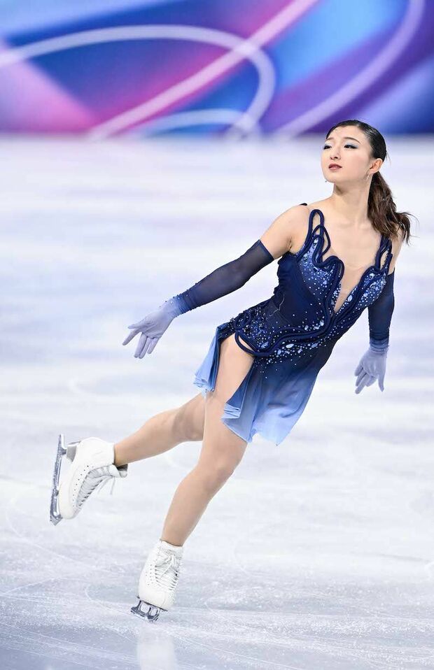ミラノ・コルティナ五輪フィギュアスケート団体のショートで圧巻の演技を見せた坂本花織（撮影／JMPA）