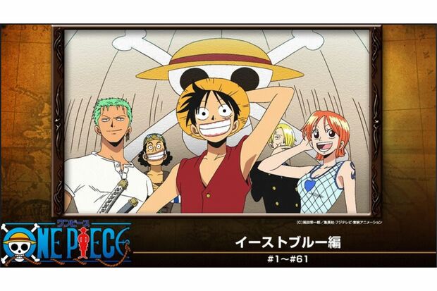 『ONEPIECE』原作の左からゾロ、ウソップ、ルフィ、サンジ、ナミ（c）尾田栄一郎/集英社・フジテレビ・東映アニメーション