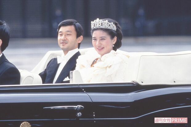 『祝賀御列の儀』でもオープンカーが使われる予定（'93年6月・祝賀パレード）