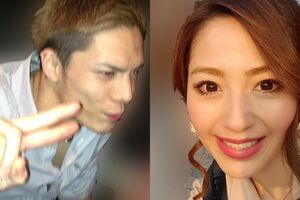 寺内進容疑者（左）、被害者の川野美樹さん