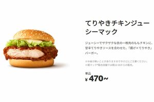 「ほぼ変わってない」10月21日発売の新作バーガー(マクドナルド公式HPより)