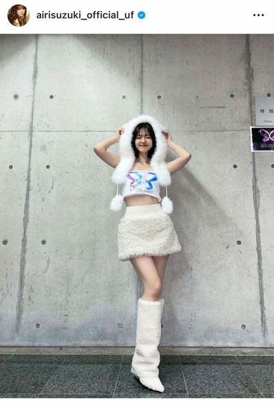 元℃-ute鈴木愛理、FANTASTICSのライブに“布少なめ”衣装でゲスト出演し