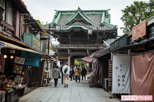 1作目の雰囲気を今も残す、帝釈天の参道