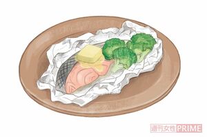 鮭とブロッコリーのホイル焼き（『善玉酵素で腸内革命』より）