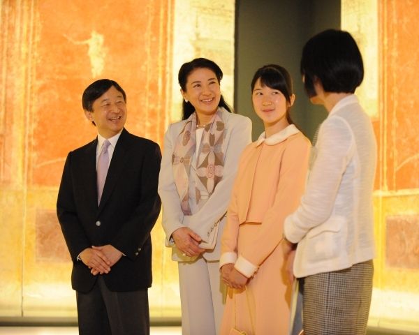  皇太子ご夫妻の「成婚23年」の前々日に、『ポンペイ壁画展』を訪問された（2016年6月7日）