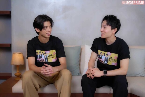 （左から）倉須洸と石津我聞