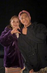 2023年9月30日に開催された『Rakuten GirlsAward 2023 AUTUMN/WINTER』ではツーショットを披露（イベント公式TikTokより）