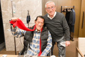 2022年春、ホテルオークラにて。「この時点では10月に亡くなるとは思わなかった」（啓介さん）