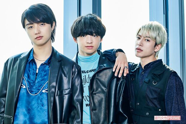 （左から）JUNON、RYUHEI、RYOKI 撮影／山田智絵