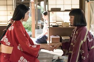 井伊の姫として直虎のもとで暮らし始めた高瀬だが、まだ何か秘密がありそうで……　(c)NHK