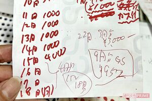 群馬県桐生市に生活保護申請をした男性がメモした少なすぎる“保護費”（写真／男性提供）