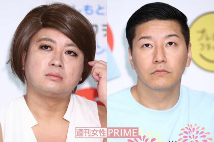 IKKOと和泉元彌のモノマネでブレイクのチョコレートプラネット（左が松尾駿、右が長田庄平）