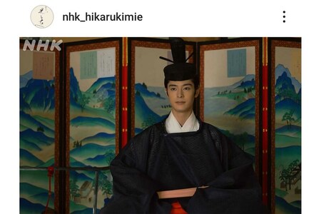 何の役のオーディションか知らされておらず、決まった後で一条天皇役と知ったという塩野瑛久（『光る君へ』公式インスタグラムより）