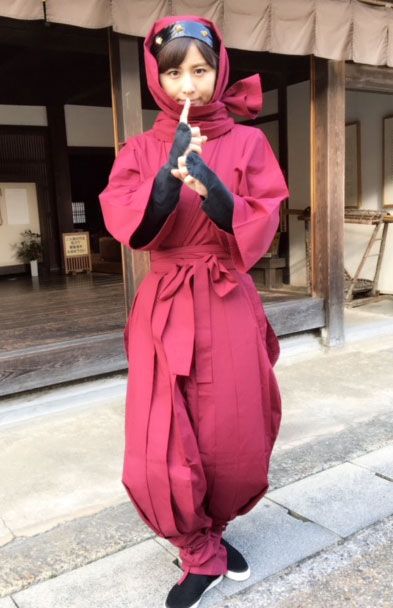 『継ぐ女神』でくノ一に扮したとき