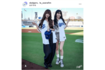 ドジャースタジアムを訪れた宮脇とウンチェ(ドジャース公式インスタグラムより)