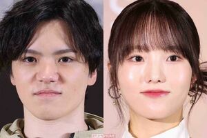 左から宇野昌磨、本田真凜