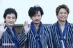 (写真左から)『新しい地図』の草なぎ剛、稲垣吾郎、香取慎吾