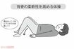「背骨の柔軟性を高める体操」　イラスト／伊藤和人
