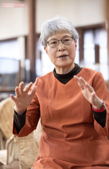 奥田さんの母で園長の奥田章子さん。長年、家で子どもたちにピアノを教える仕事をしてきた