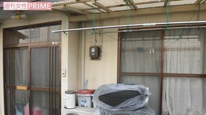 震災後に島被告が甥と住んでいたアパート。現在は元妻が住んでいる