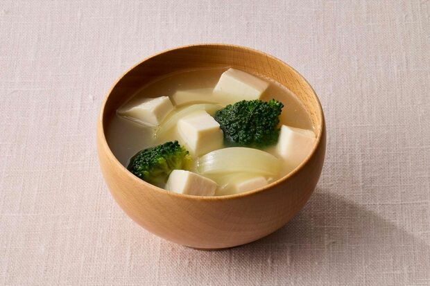 腎臓若返りみそ汁「ブロッコリーと豆腐のみそ汁」