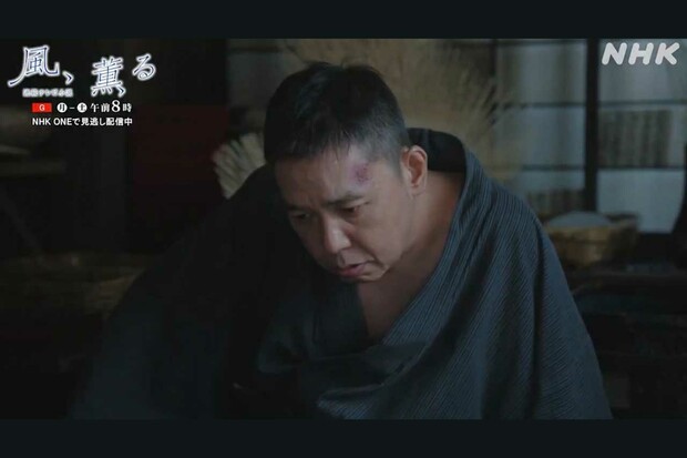 「想像以上にいい演技」朝ドラ『風、薫る』にて視聴者を驚かせた太田光（番組公式Xより）