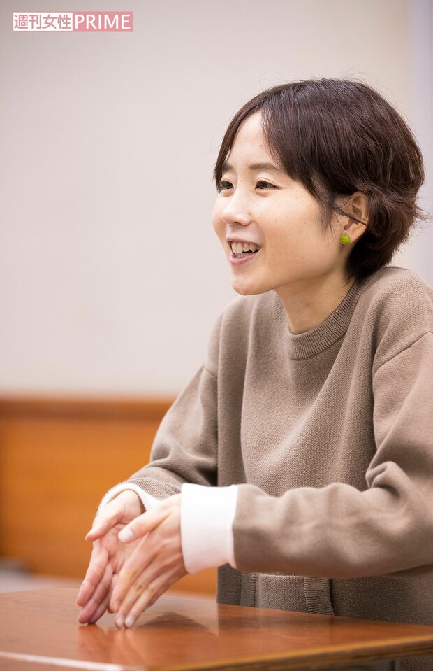 「興味のある話を伝えようとするときは異常に熱が入ります。それと周りから指摘されたのですが、“なんで？”とすぐ聞く癖があるみたいですね（笑）」と岡根谷さん　撮影／伊藤和幸