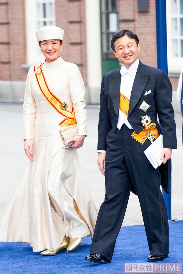 オランダ国王の戴冠式に出席された天皇陛下と雅子さま（'13年4月）
