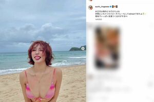 グラビアアイドル顔負けのセクシーショットを投稿した王林（本人のインスタグラムより）