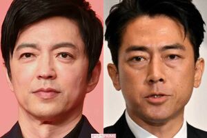 左から大沢たかお、小泉進次郎
