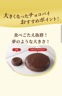 『大きくなったチョコパイ』のおすすめポイント（公式HPより）