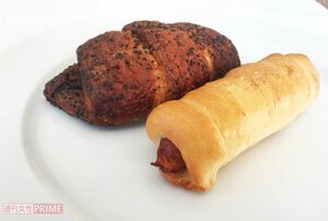 焼きたてパンで不動の人気のあんこギッフェリとソーセージプレッツェル