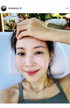 すっぴんを披露し話題となったBoA（本人インスタグラムより）