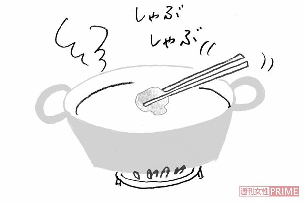 【牛・豚の薄切り肉】下ゆでしてから冷凍、ベーコンのように使えて便利　イラスト/やのひろこ