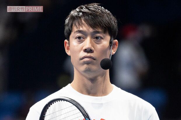 2022年11月、『ユニクロ』のテニスイベントに出世した錦織圭