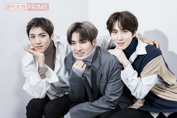 （左から）ウソク、ユウト、シンウォン　撮影／廣瀬靖士
