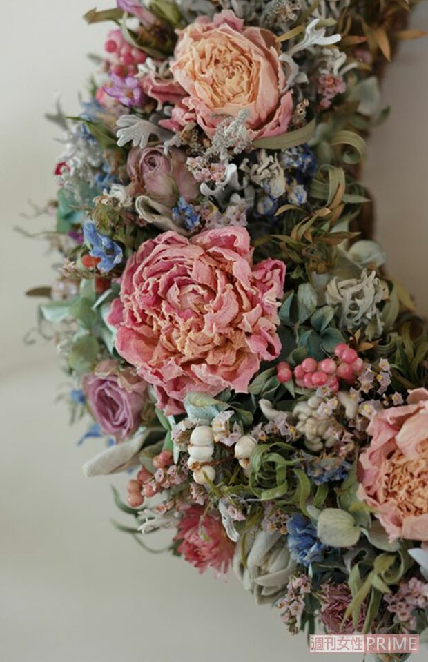 色鮮やかなドライフラワーも！