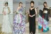 2004年のYUMI KATSURA　パリコレ記者会見での釈由美子、吉川ひなの、観月ありさ、深田恭子