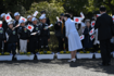 今年3月、伊勢神宮参拝のため三重県を訪問された愛子さまを地元の小学生が歓迎した