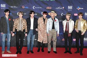 BTS。左からV、シュガ、ジン、グク、RM、ジミン、J-hope