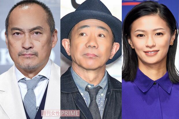 写真左から『生きとし生けるもの』の渡辺謙、『春になったら』の木梨憲武、『余命１ヶ月の花嫁』の榮倉奈々